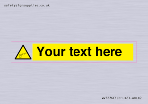 Custom warning barrier